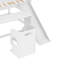Lit mezzanine simple avec bureau à roulettes et chaise-88103709