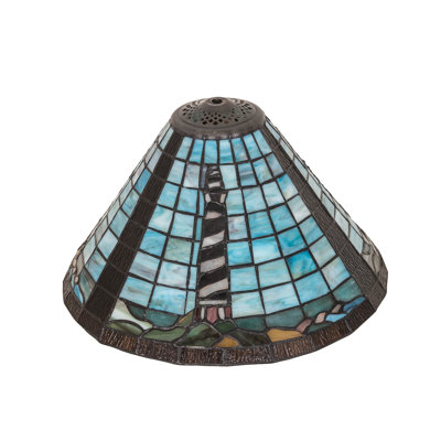 Meyda Tiffany & Stained Glass 9'' H x 14'' W Glass Empire Lamp Shade