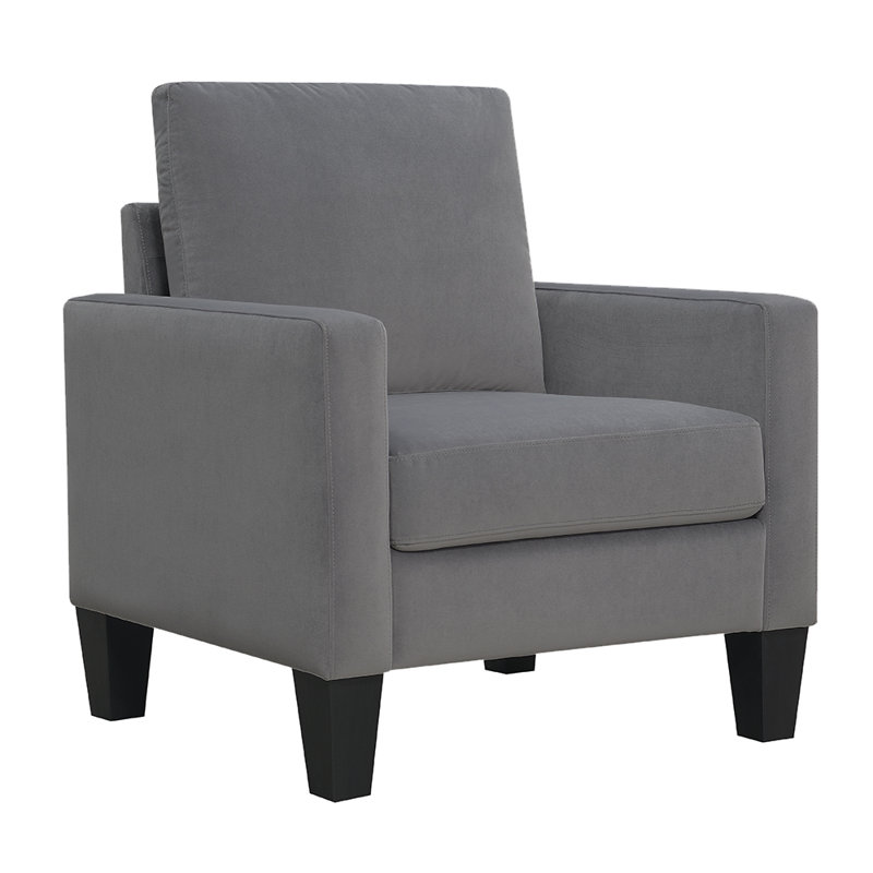 Fauteuil en polyester Amatul, Gris