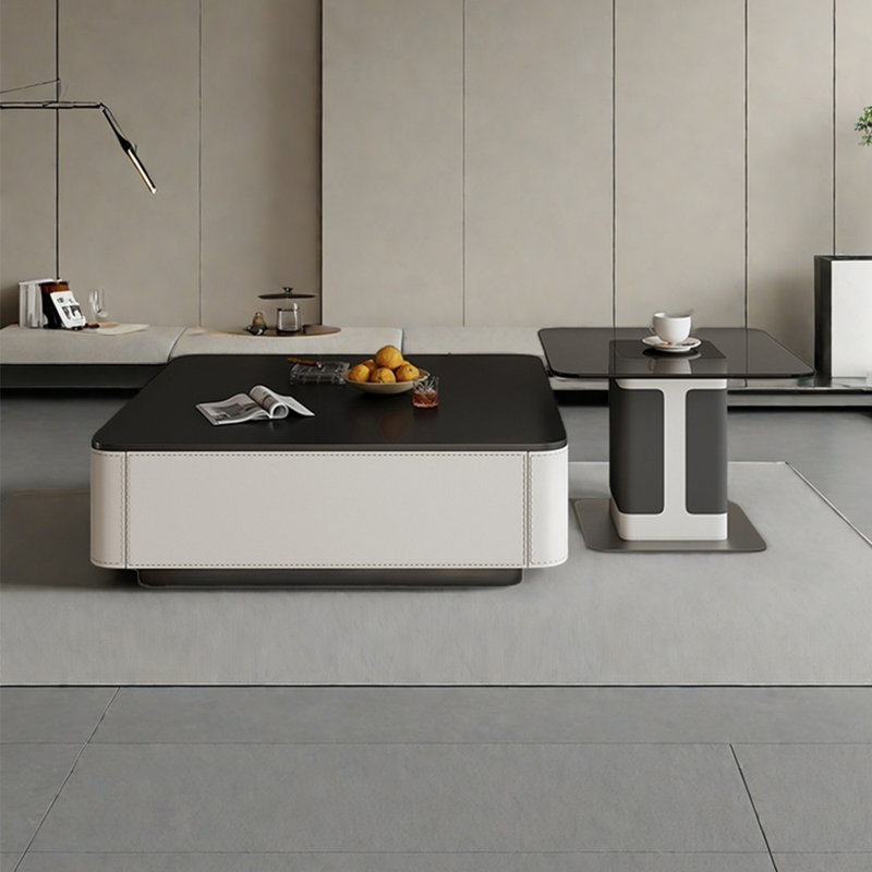 Table basse italienne, H 13,8 po x L 39,4 po x l 39,4 po