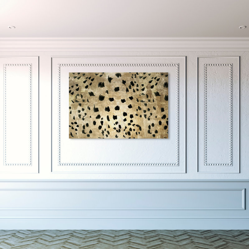 «Abstract Cheetah Feline», reproduction d'impression sur toile, Toile tendue, H 30 po x l 45 po x 1,5 po