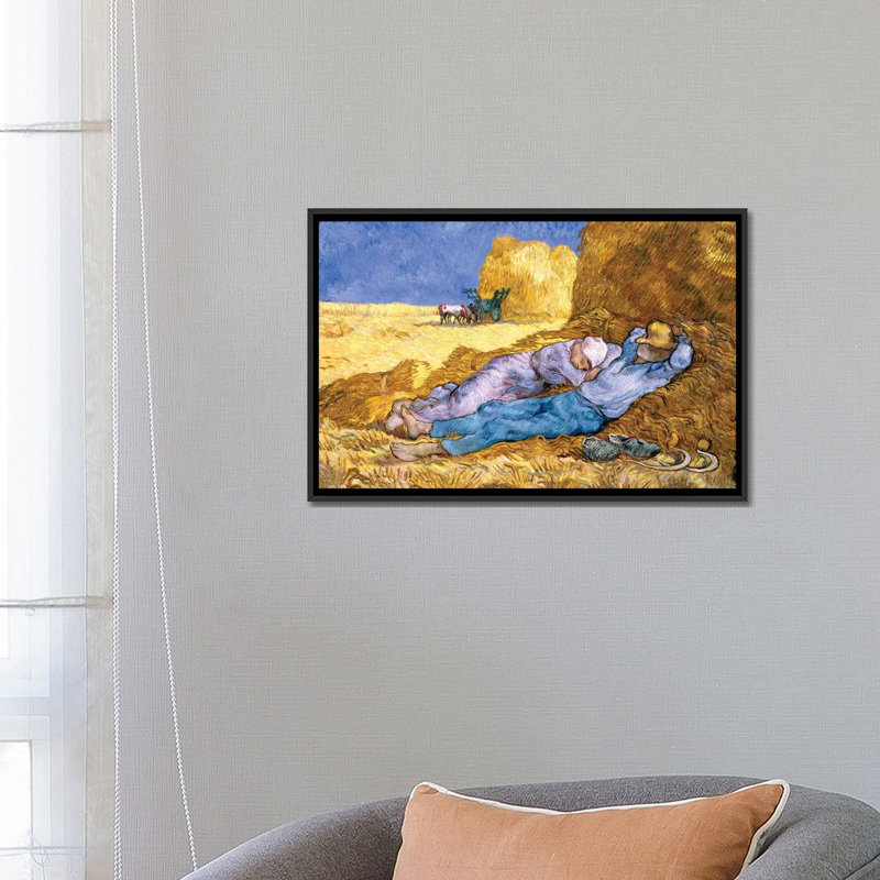 «Noon or the Siesta, After Millet, 1890» par Vincent van Gogh, reproduction sur toile, H 18 po x l 26 po x P 1,5 po
