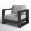 Fauteuil d'extérieur en aluminium 37,40 po Hoyt-1687941105-1699391003