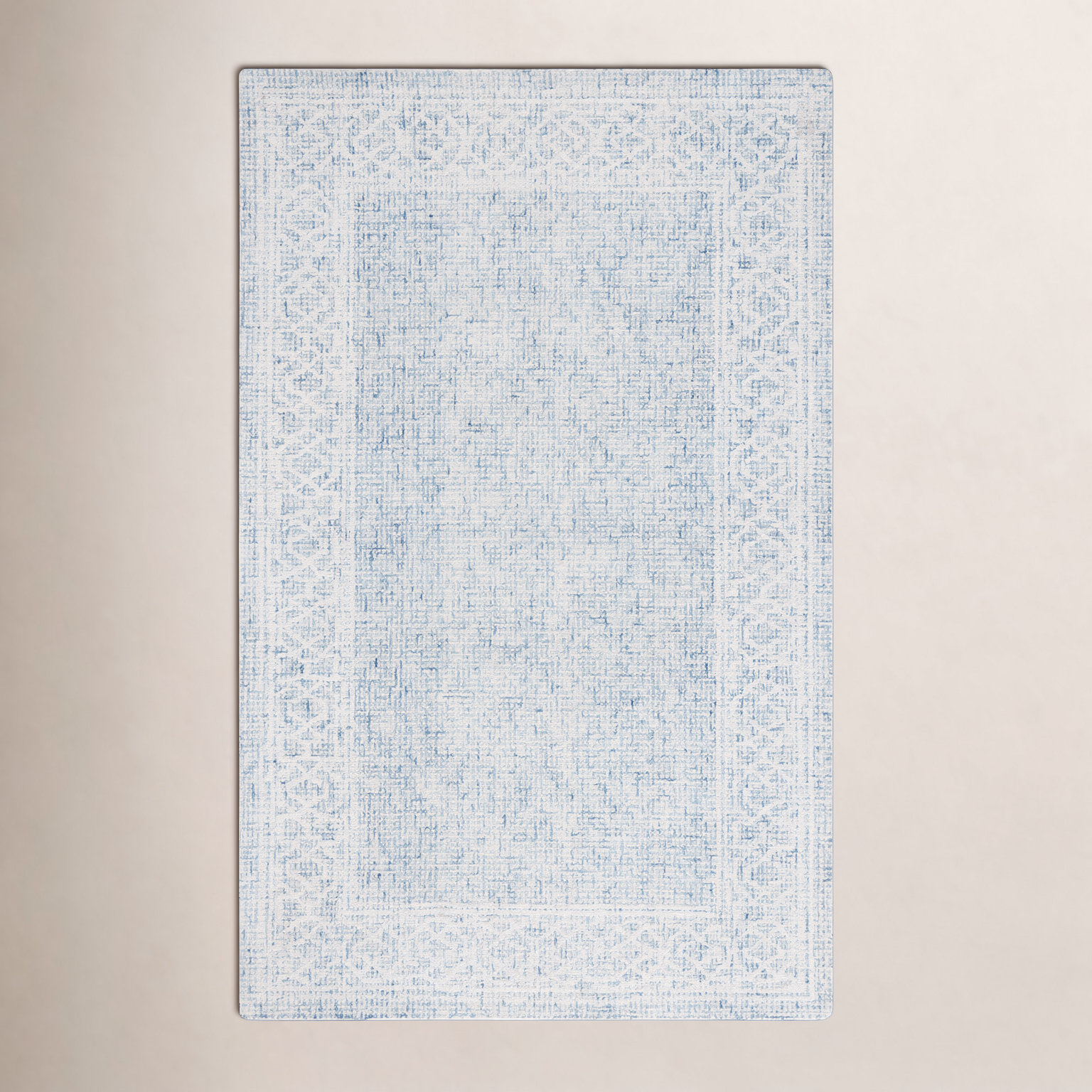 Hand-Tufted Geometric Wool Rug, Rectangle 6' x 9'