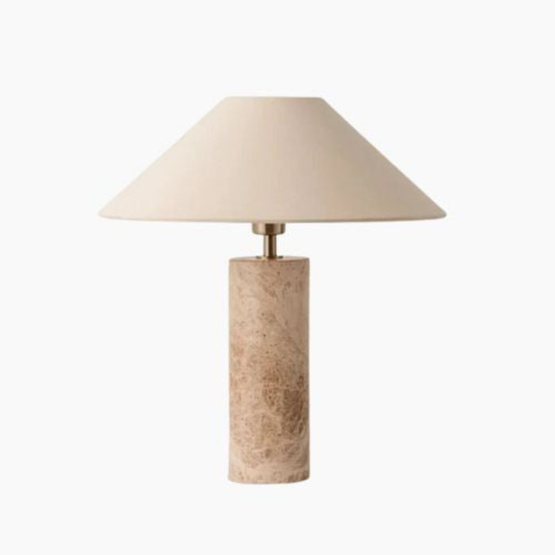 Lampe de table japonaise Wabi-sabi - Design moderne en marbre pour éclairage ambiant