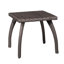 Table d'appoint de patio en brun - améliore l'esthétique extérieure, améliore l'expérience