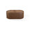 Table basse avec rangement en cuir Yeal et plateau en bois avec roulettes
