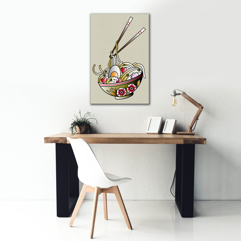 «Udon Love» par Design Fabrikken, art mural sur toile, H 40 po x l 26 po x P 1,5 po