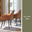 Ensemble de 2 chaises d'appoint modernes à dossier moyen-1047219032