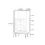 Commode décorative moderne en acrylique de style nordique-107289383
