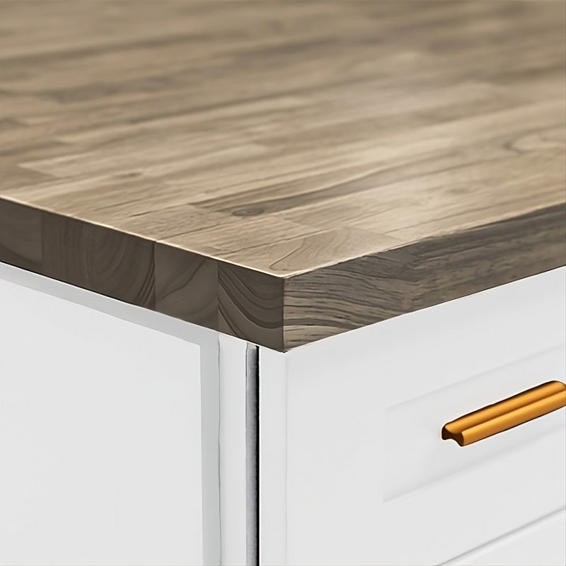 Bartlum Sturdy Solid Hevea Wood Block Countertop Dark Walnut for Workbenches, 1.5" H × 25" W × 60" D
