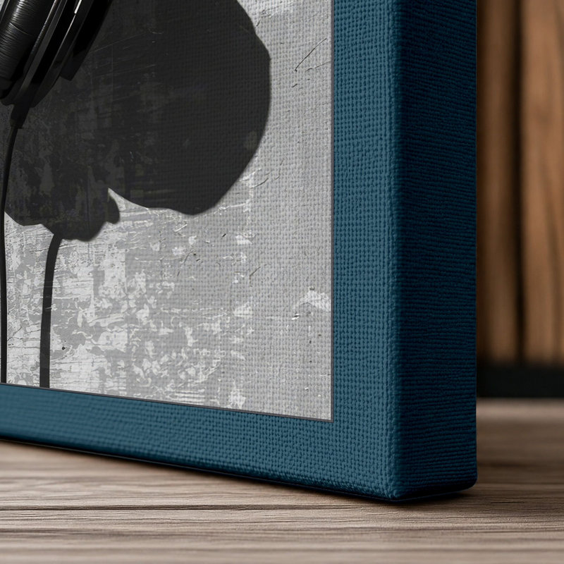 Suspended Harmony Industrial - Wrapped Canvas, 30x20 - 76.2 x 50.8 cm, Teal Border