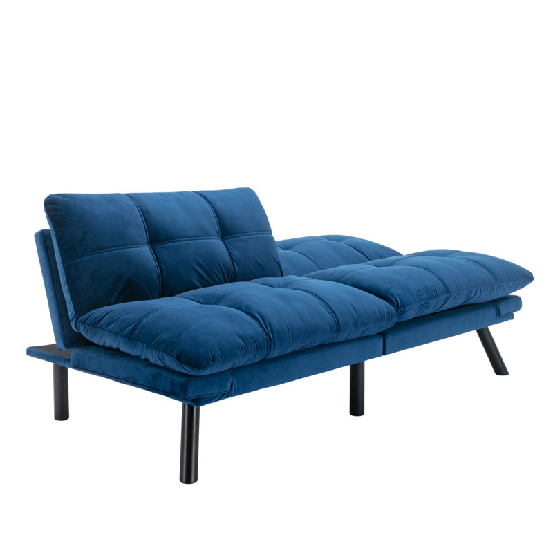 Canapé-lit pliant convertible 2 en 1 moderne et polyvalent, bleu marine, Marine