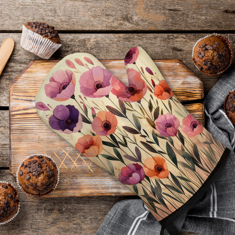 Timeless Flora Oven Mitt Cotton Twill