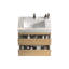 Meuble-lavabo mural en chêne naturel 30 po avec lavabo, pré-assemblé, conception moderne-827273256