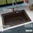 Karran Drop-in Quartz Composite 33'' X 22'' 1-Hole Single Bowl Kitchen Sink-35699301