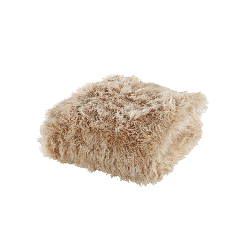 Kimmel Polyester Solid Colour Bedspread, Natural