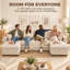 Upholstered 113.4 " Chenille Sofa