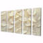 Feuilles ivoire feuillage Collae IV - feuilles, art mural - décoration murale traditionnelle-542514740-542514731