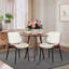 Dining Chairs Set of 2 - Mid Century Modern Upholstered Retro PU Leather Kitchen Chairs