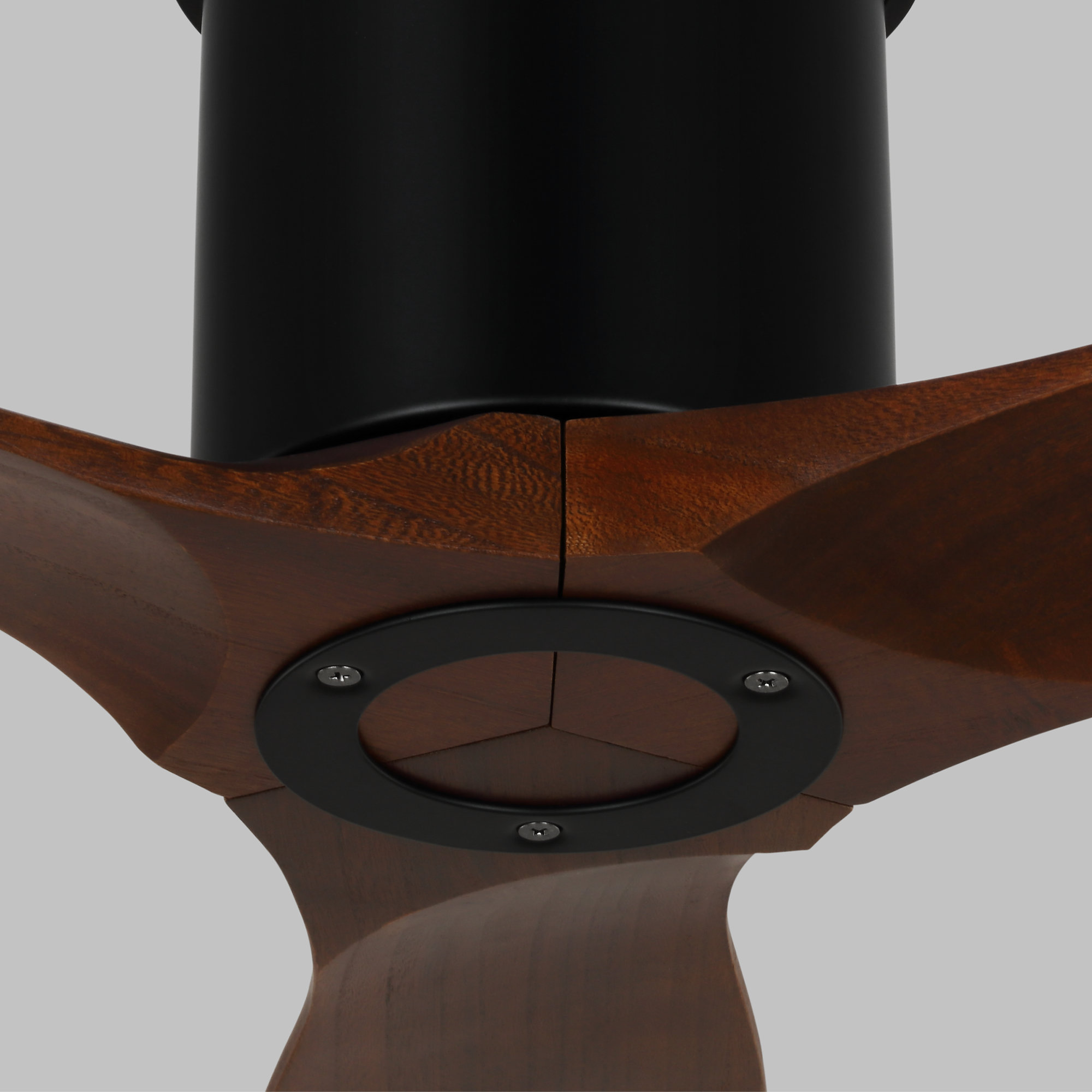 Rafaella 52'' 3 Blade Ceiling Fan, Midnight Black, Dark Walnut