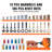 WFX Utility™ 16" Rivet Nut Tool, Labor-Saving Rivnut Tool Kit with 13PCS Metric & SAE Mandrels