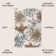 Jasire Modern Botanical Flower Orange/Blue/Cream Rug
