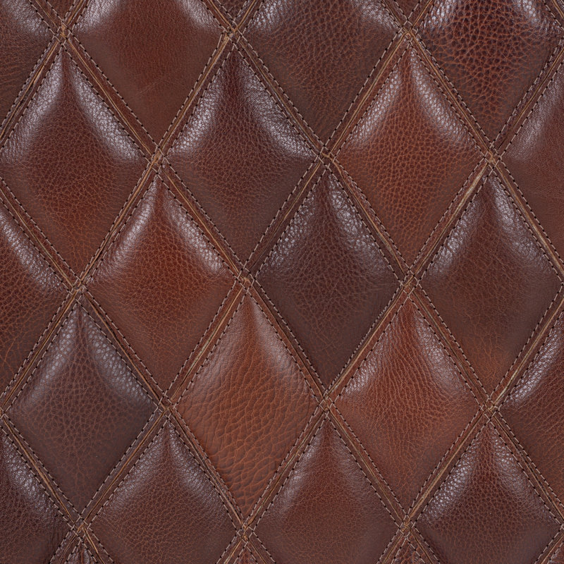 Tearsa Leather Ottoman