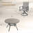 4-Person Outdoor Patio Dining Set With Swivel Chairs-1101968042