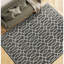 Geometric Area Rug in Dark Gray