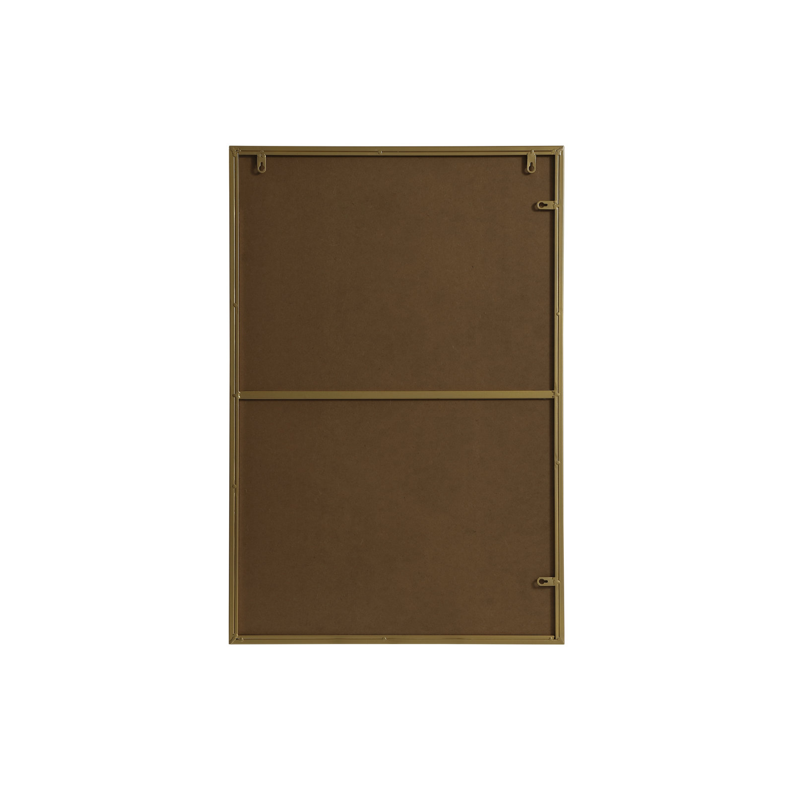 Sabine Metal Rectangle Wall Mirror, 36" x 24", Brass