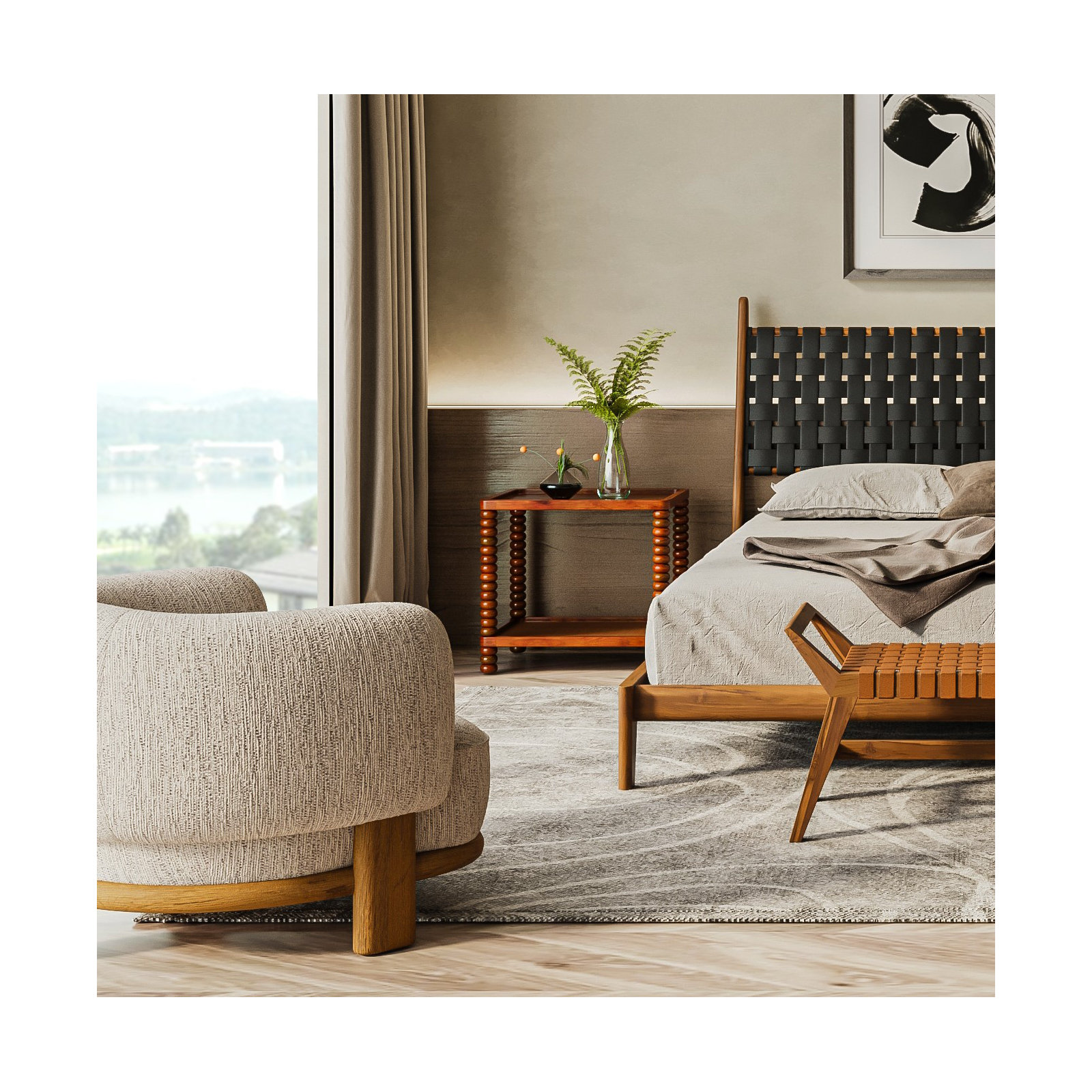 Dorothea Upholstered Barrel Chair