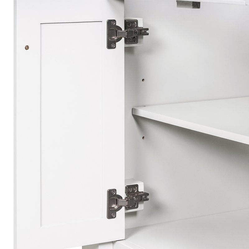 Meuble-lavabo de salle de bain moderne à 2 niveaux avec meuble-lavabo supérieur