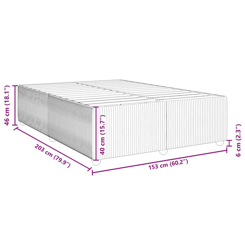 Latitude Run® Bed Frame Without Mattress  Fabric, Queen, Dark Grey