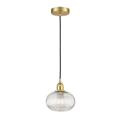 Luminaire suspendu à 1 lumière Edison Jerard-616-G555