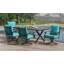 Ensemble de 6 chaises de patio à bascule Gunars-110923867