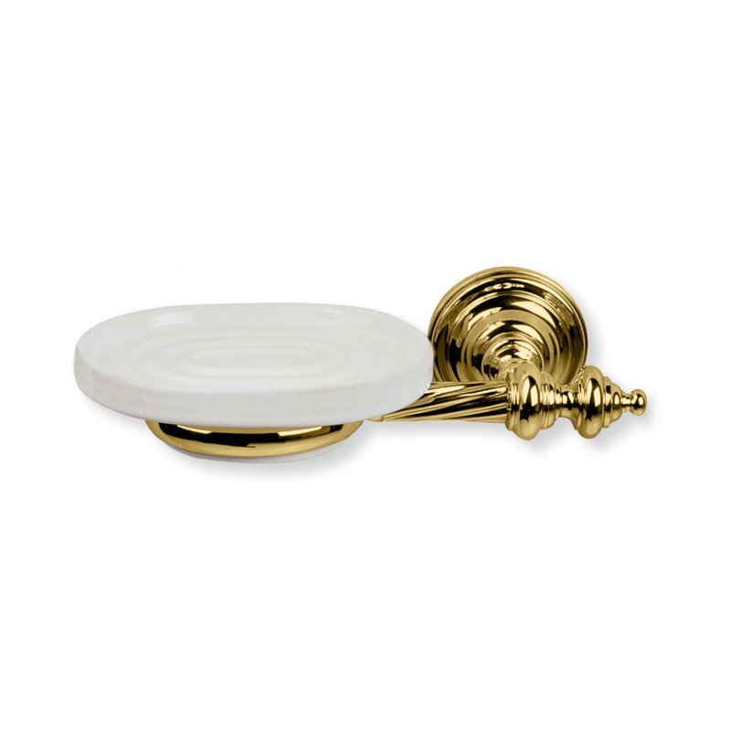 Porte-savon mural en céramique Giunone Classic, Chrome