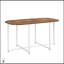 Ensemble de salle à manger moderne 7 pièces en faux marbre avec table compacte de 55 pouces et six chaises confortables pour un repas élégant