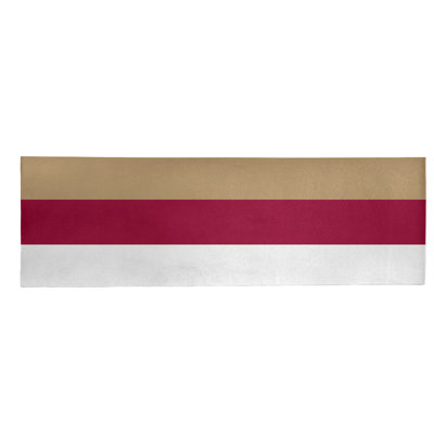Tapis de zone rouge/doré