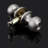 Door Knobs with Round Rosette, Keyless Lock-43668808-128500879