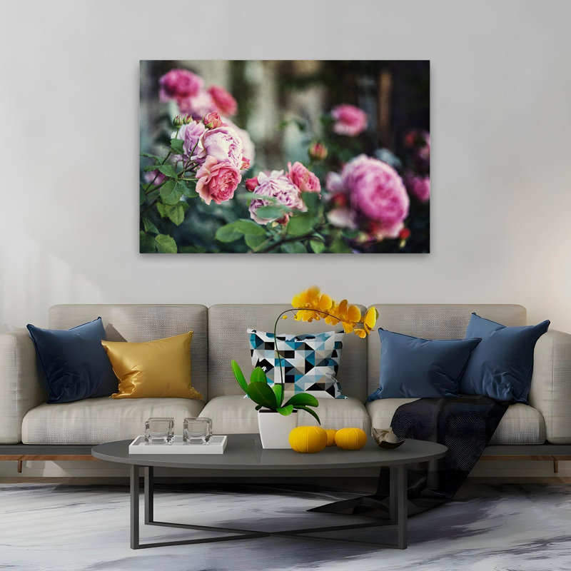 Plantes, fleurs, roses d'Ecosse II, art mural, H 40 po x l 60 po