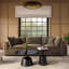 Hadleigh Malinda Chocolate Brown Velvet Modular Sofa