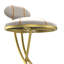 Ensemble de 2 tabourets de bar rembourrés en forme de S-118472618-118472619