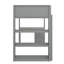 Sleek Loft Bed With Ladder & Shelves And Desk-129858122