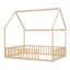 Lit de maison avec structure de toit, lit en bois de pin avec garde-corps-2066320575-2066320571