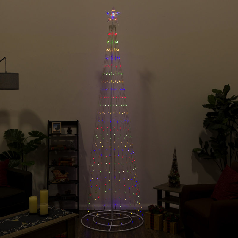 Figurine lumineuse arbre de Noël, H 106 po x l 32 po x P 32 po