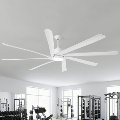 Très grand ventilateur de plafond 100 "à intensité variable avec lumières DEL et télécommande