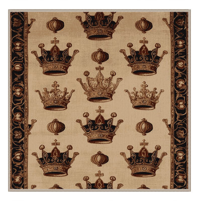 Tapis beige français lavable à la machine