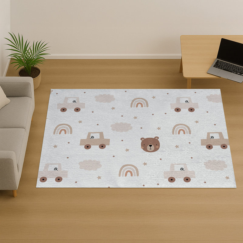 Geometric Shapes Area Rug, Runner 70 x 140 cm