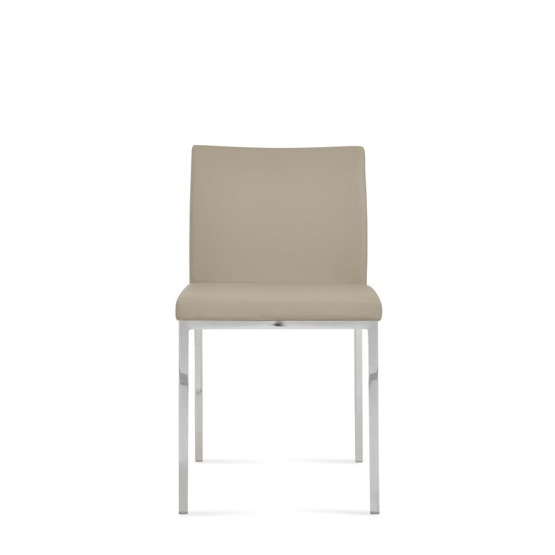 Aria Metal Side Chair, PPM Bone, Chrome